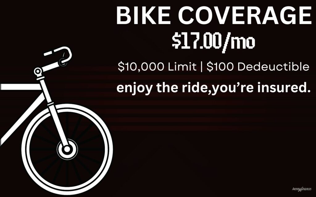 What does bicycle insurance cover?